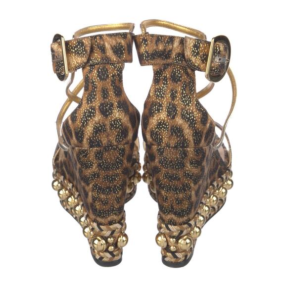 ❤️Christian Louboutin Suede Leopard Print Espadrilles❤️ - Picture 4 of 5